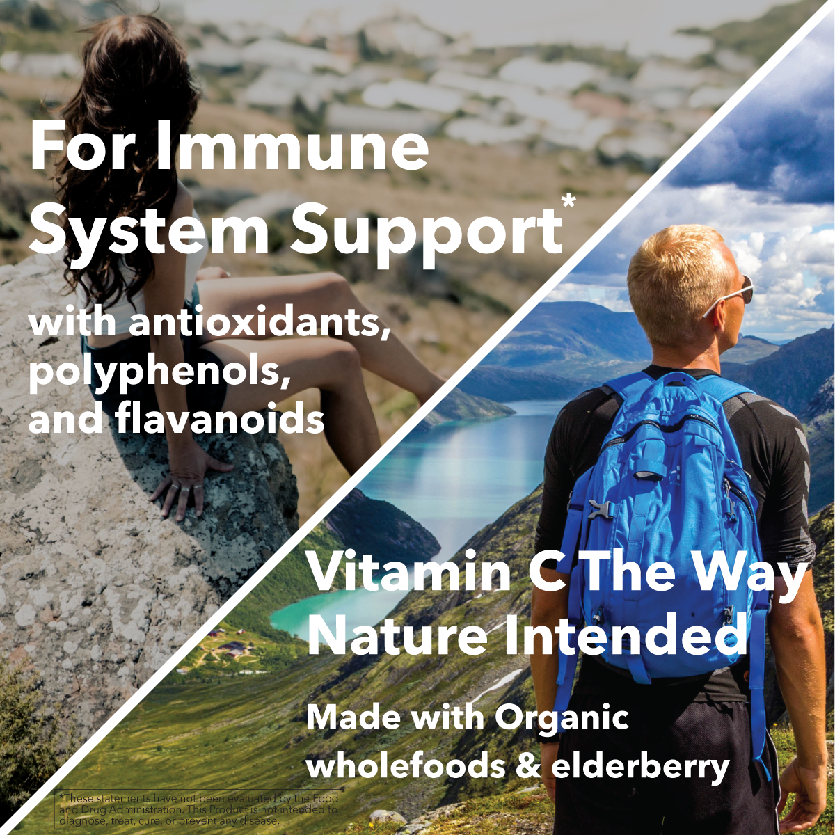 Wholefood Vitamin C + Elderberry Capsules