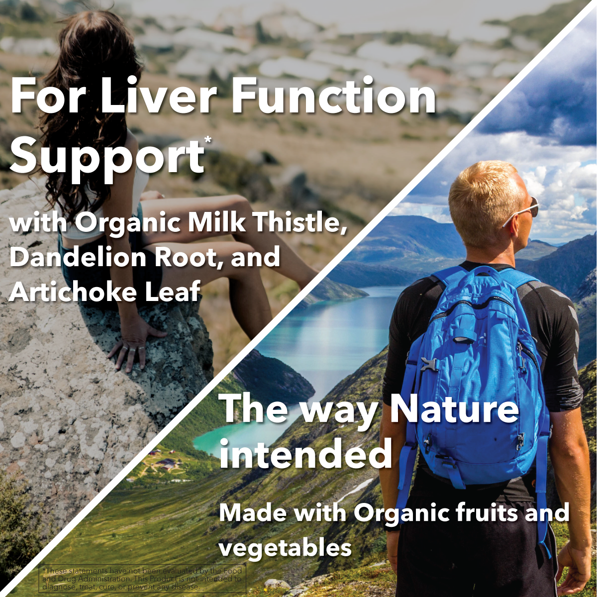 Plant-Based Liver Support Capsules with Organic Milk Thistle
